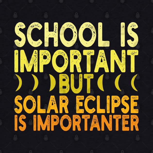 School is important but solar eclipse is importanter by mdr design